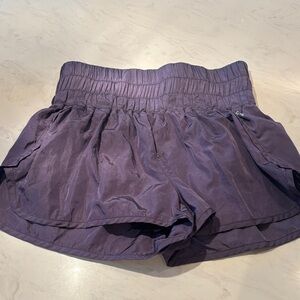 Free People Movement Purple High Waist Women's Shorts